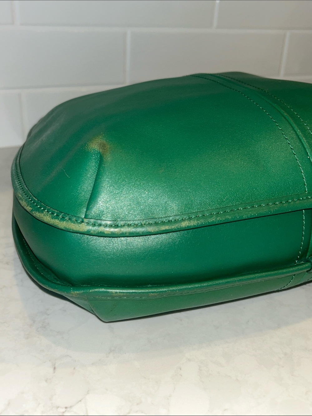 COACH Large Ergo Shoulder Bag Green Glovetanned Leath… - Gem